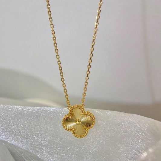 Mini gold van cleef necklace