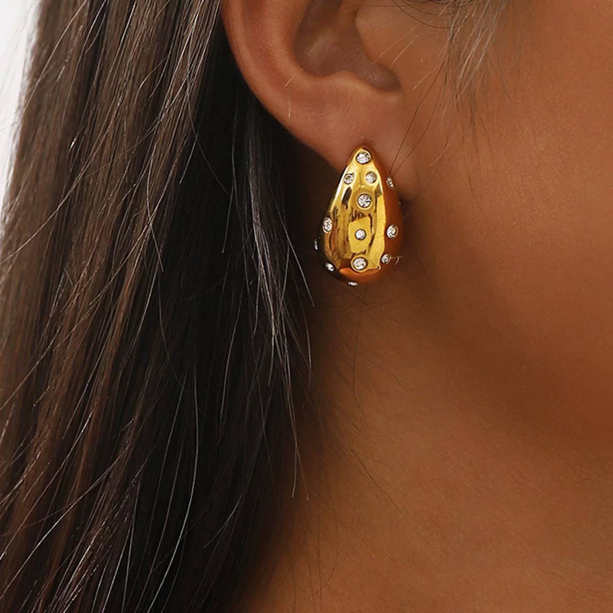 Strass Drop Earrings