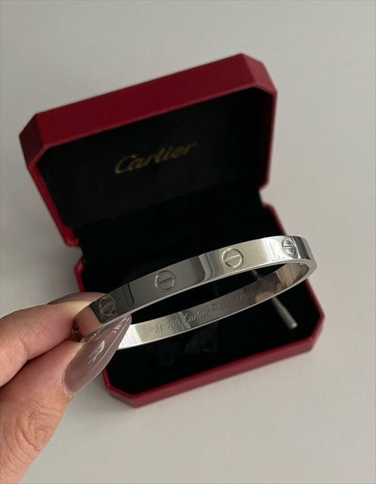 Silver Cartier Bangle