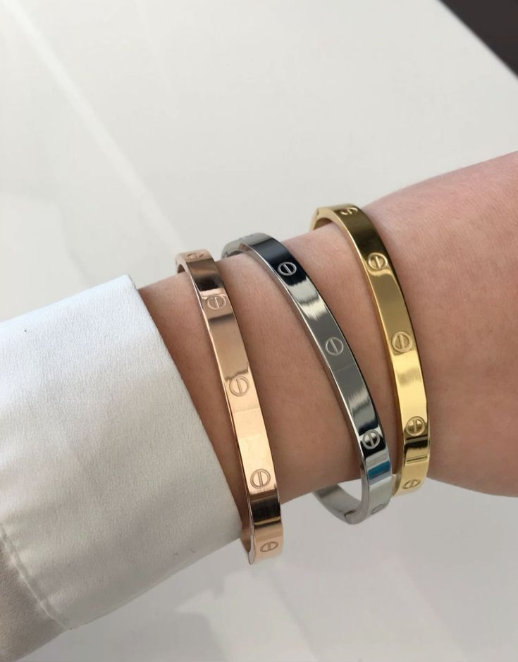 Triple Cartier Bangle