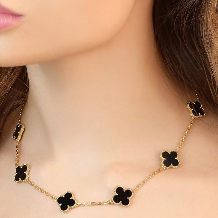 Black Van cleef necklace