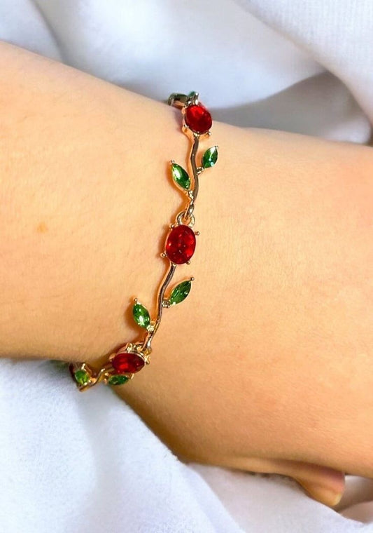 Red Tulip Bracelet