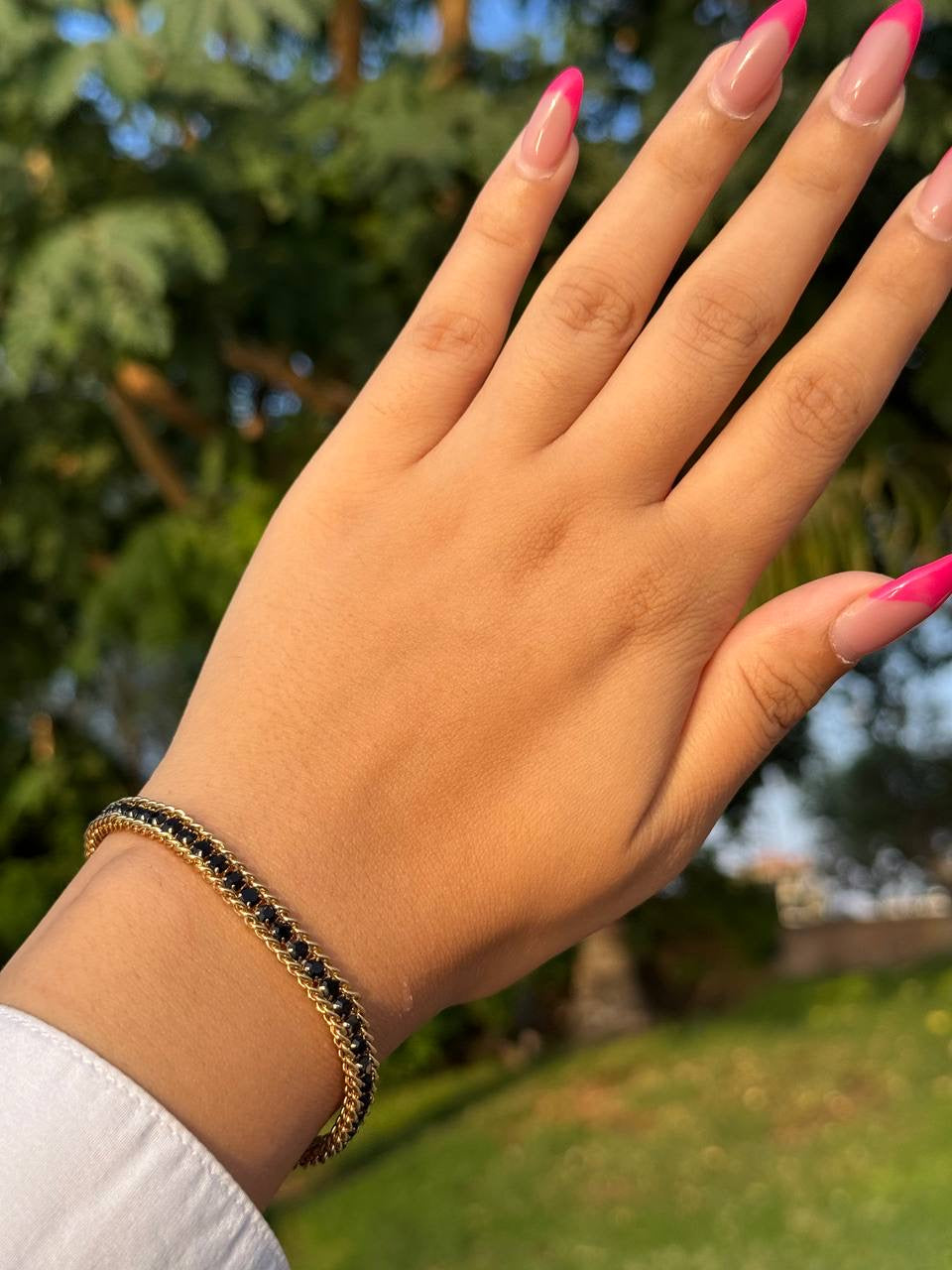 Black Tennis Bracelet