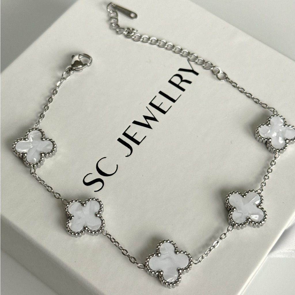 White in Silver Van Cleef Bracelet