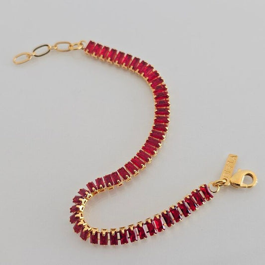 Red Tennis Bracelet