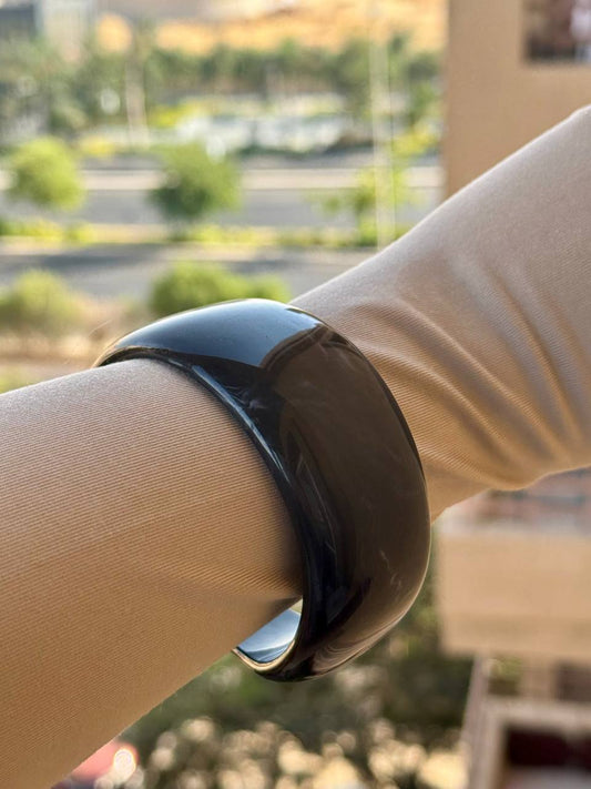 Black Acrylic Bangle
