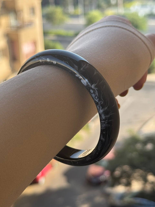Black Acrylic Bangle