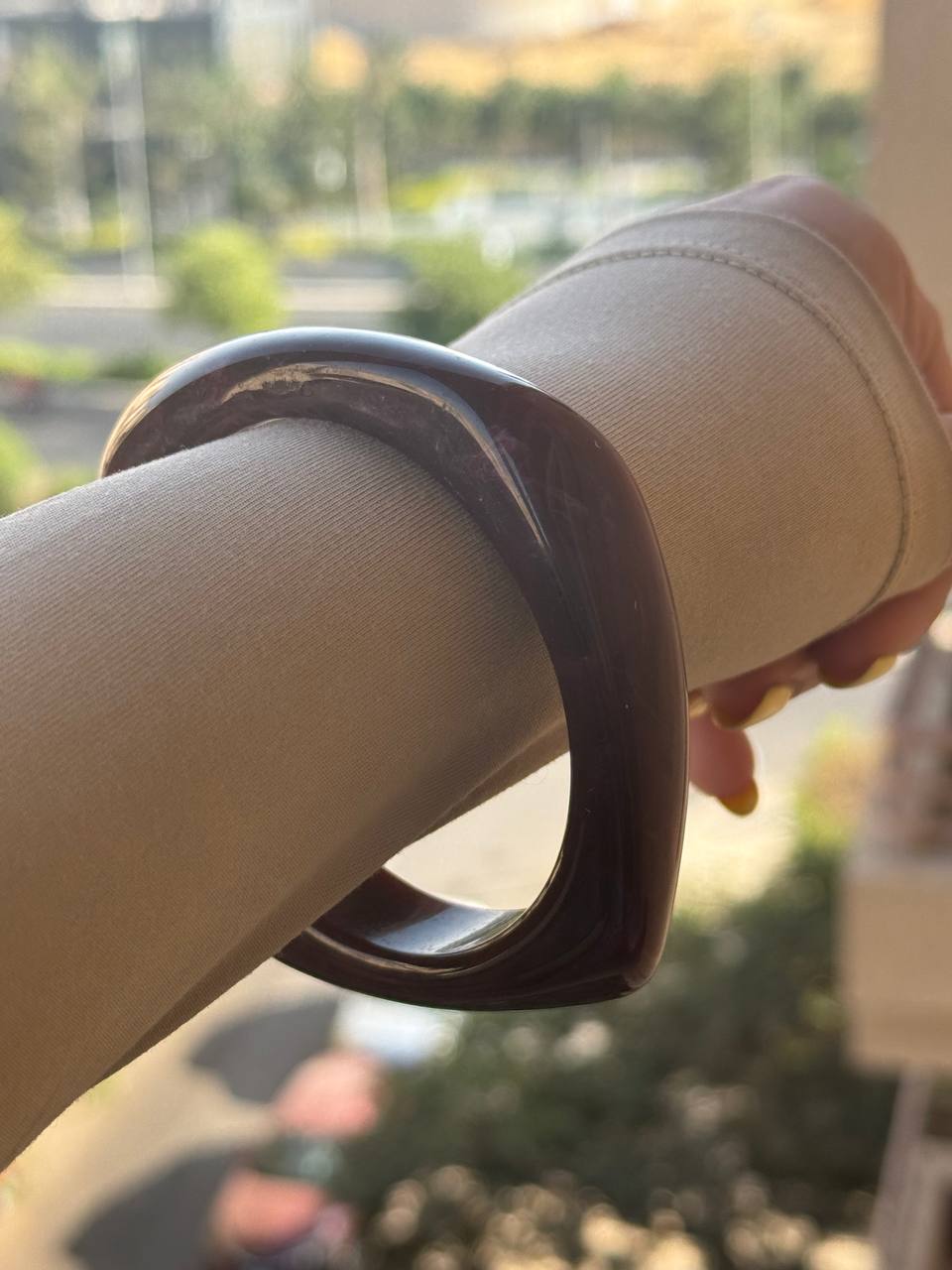 Brugundy Acrylic Bangle