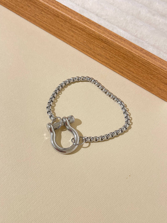 Silver Nail Bracelet