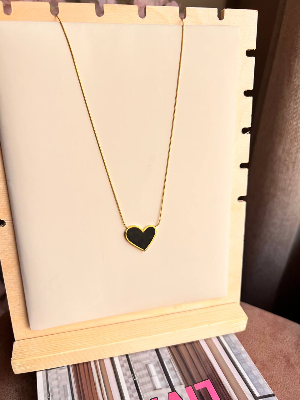 Black Heart Necklace