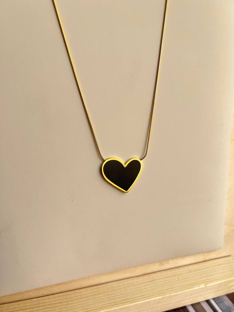 Black Heart Necklace