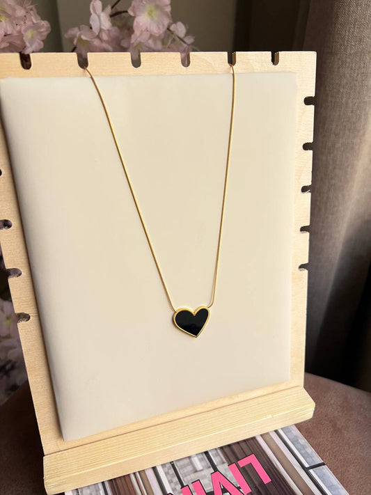 Black Heart Necklace