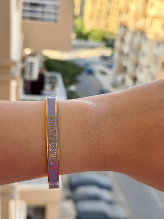 Purple Christian Dior Bangle