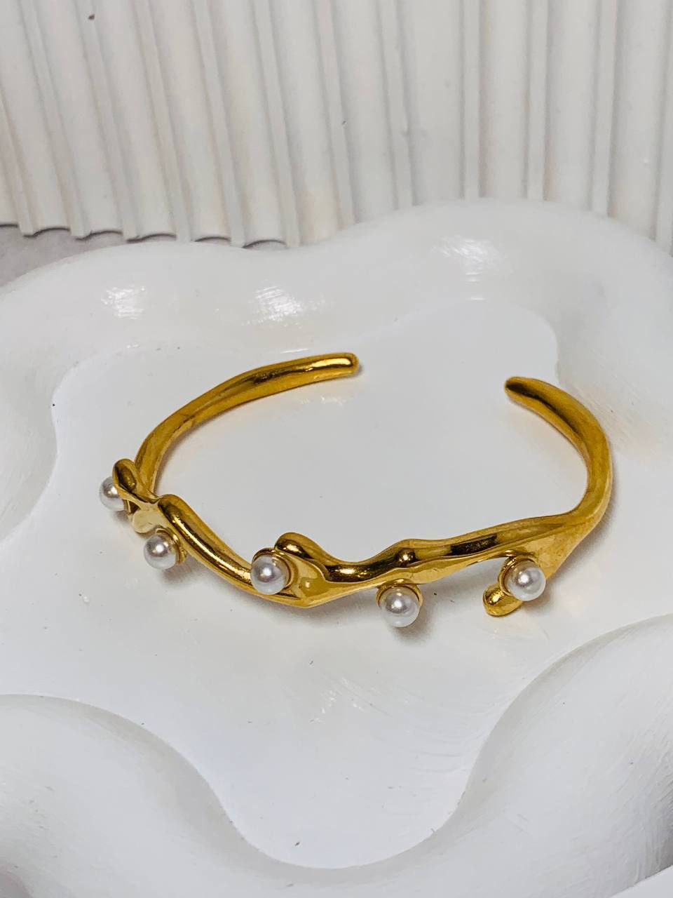 Golden Pearl bangle