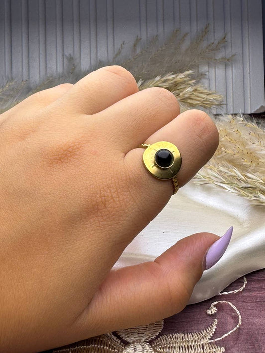 Black Circle Ring