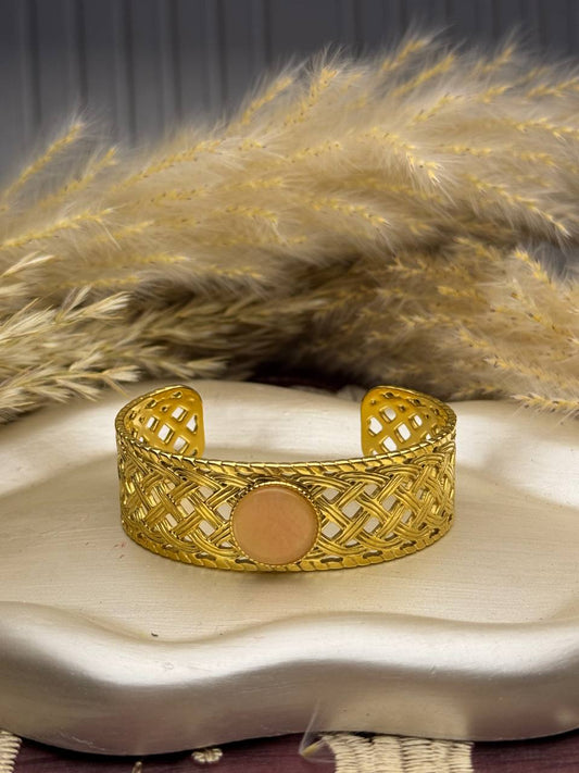Pink Stone Bangle