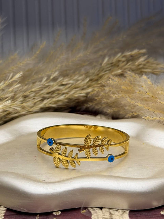 Blue Leaves Bangle