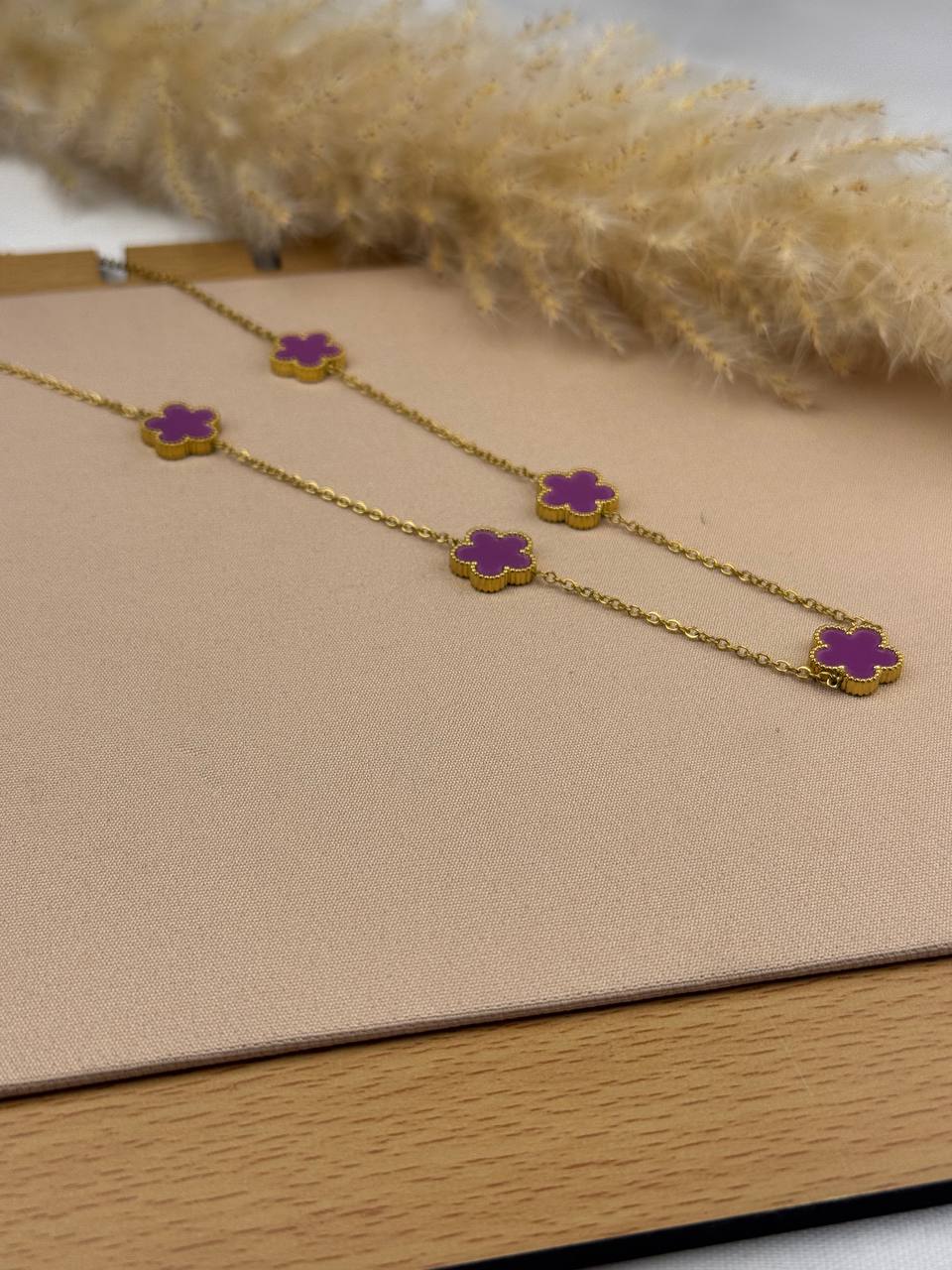 Purple Flower Necklace