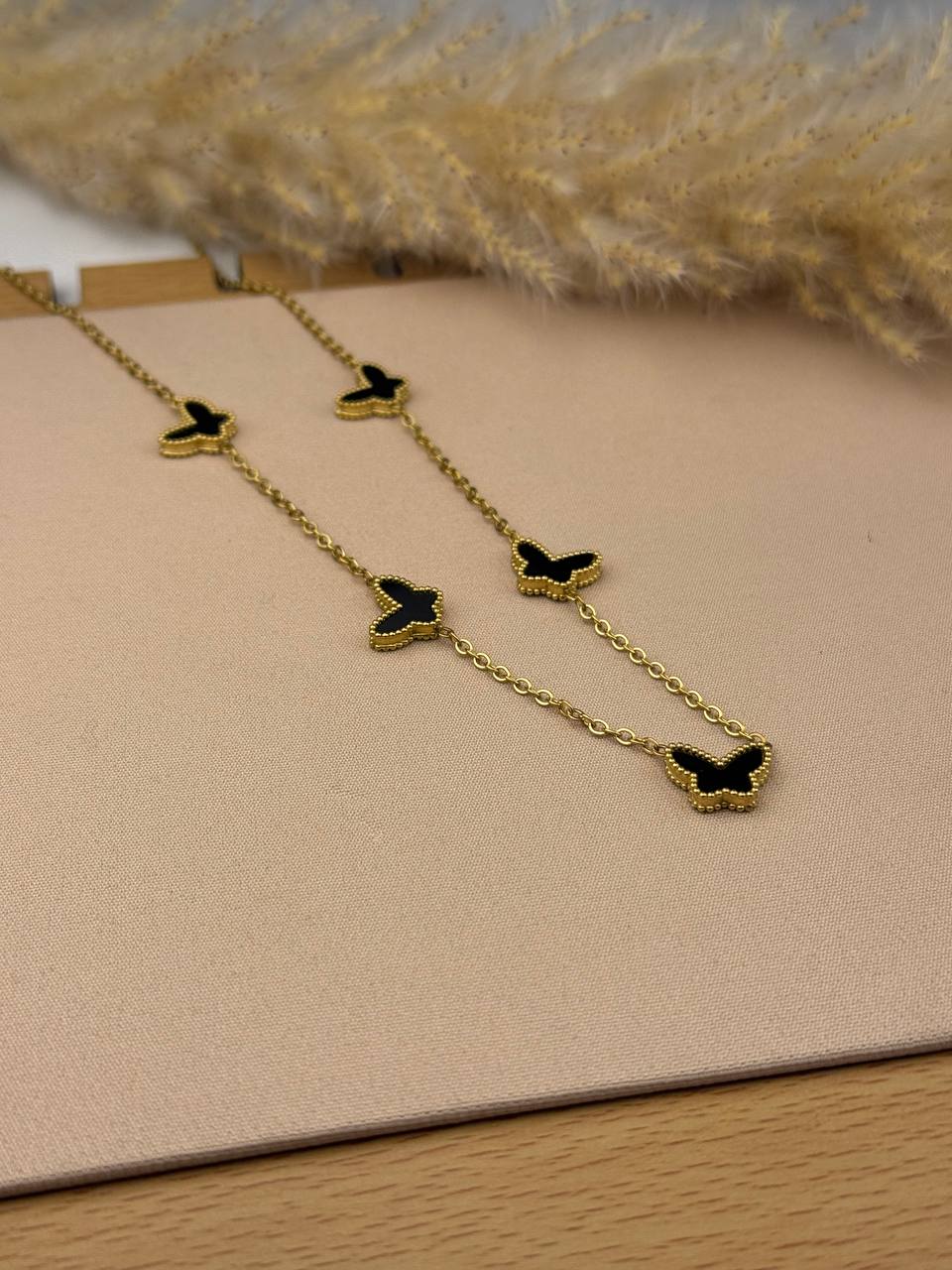Black Butterfly Necklace