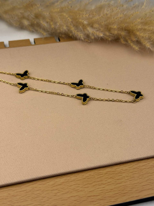 Black Butterfly Necklace